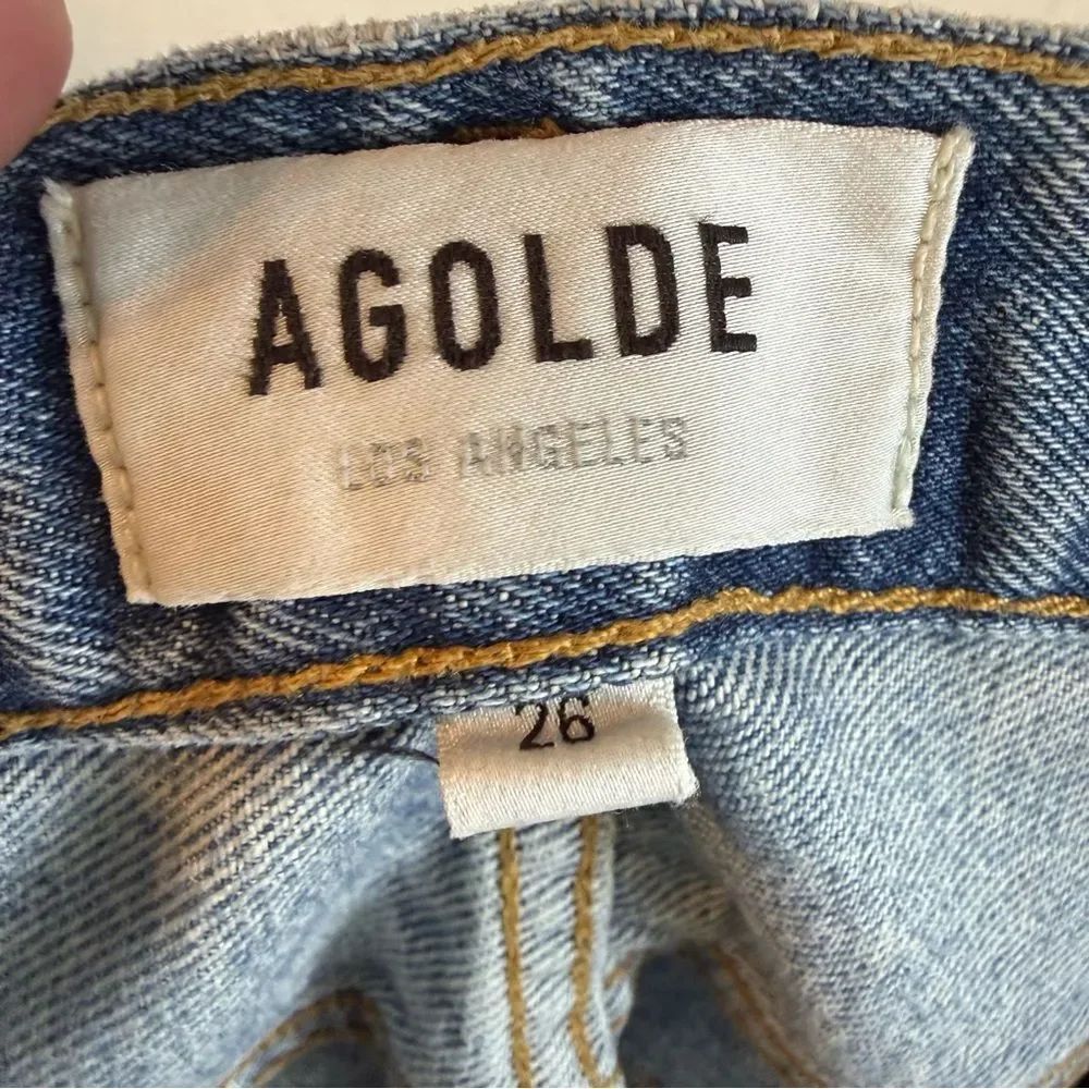Agolde Riley High Rise Straight Crop Jeans - Picture 6 of 8